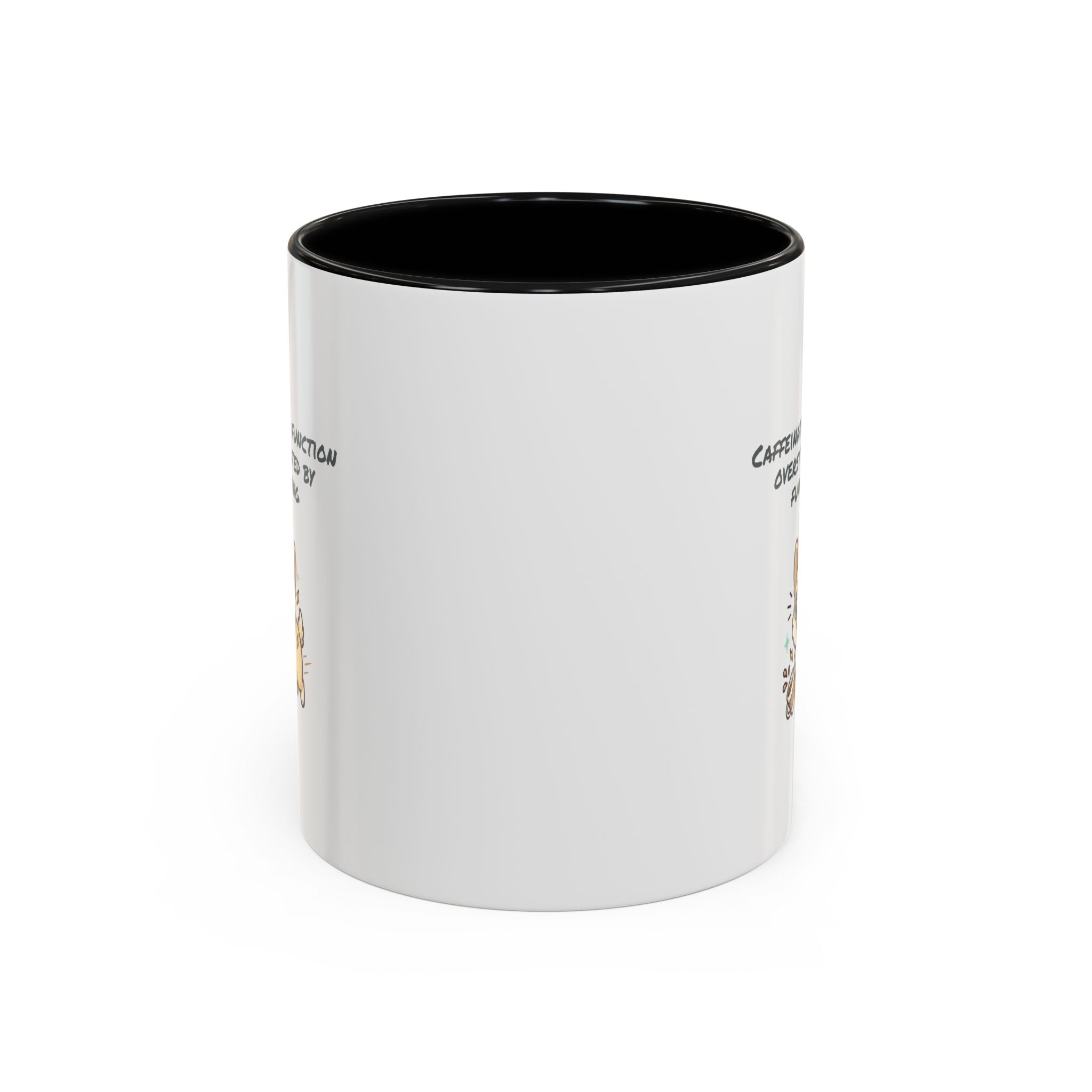 Caffeinated to function, stimulated by functioning Coffee Mug