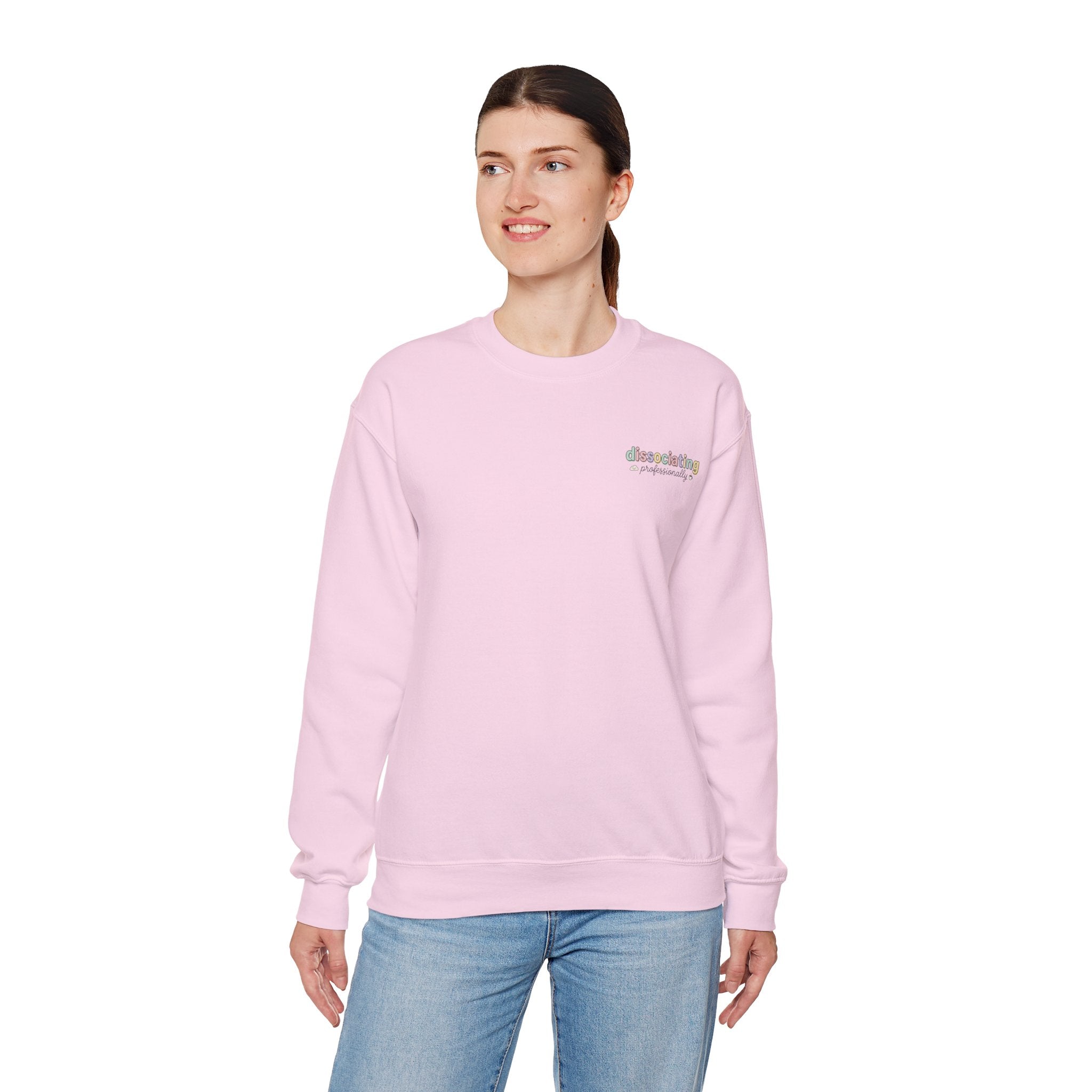 Dissociating professionally Crewneck Sweatshirt