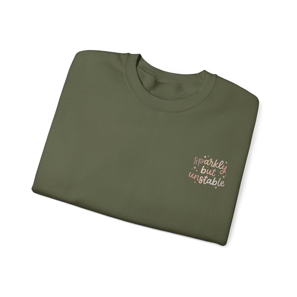 Sparkly But Unstable Crewneck Sweatshirt