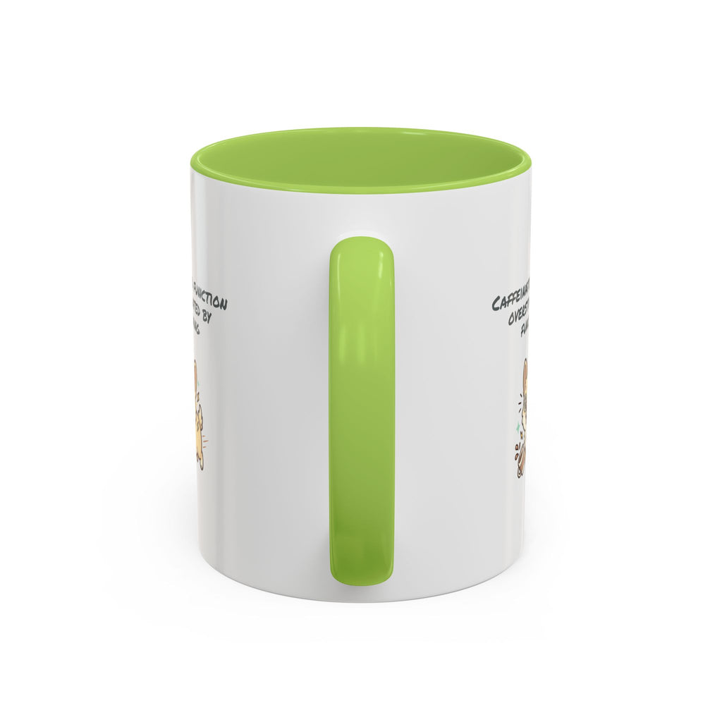 Caffeinated to function, stimulated by functioning Coffee Mug