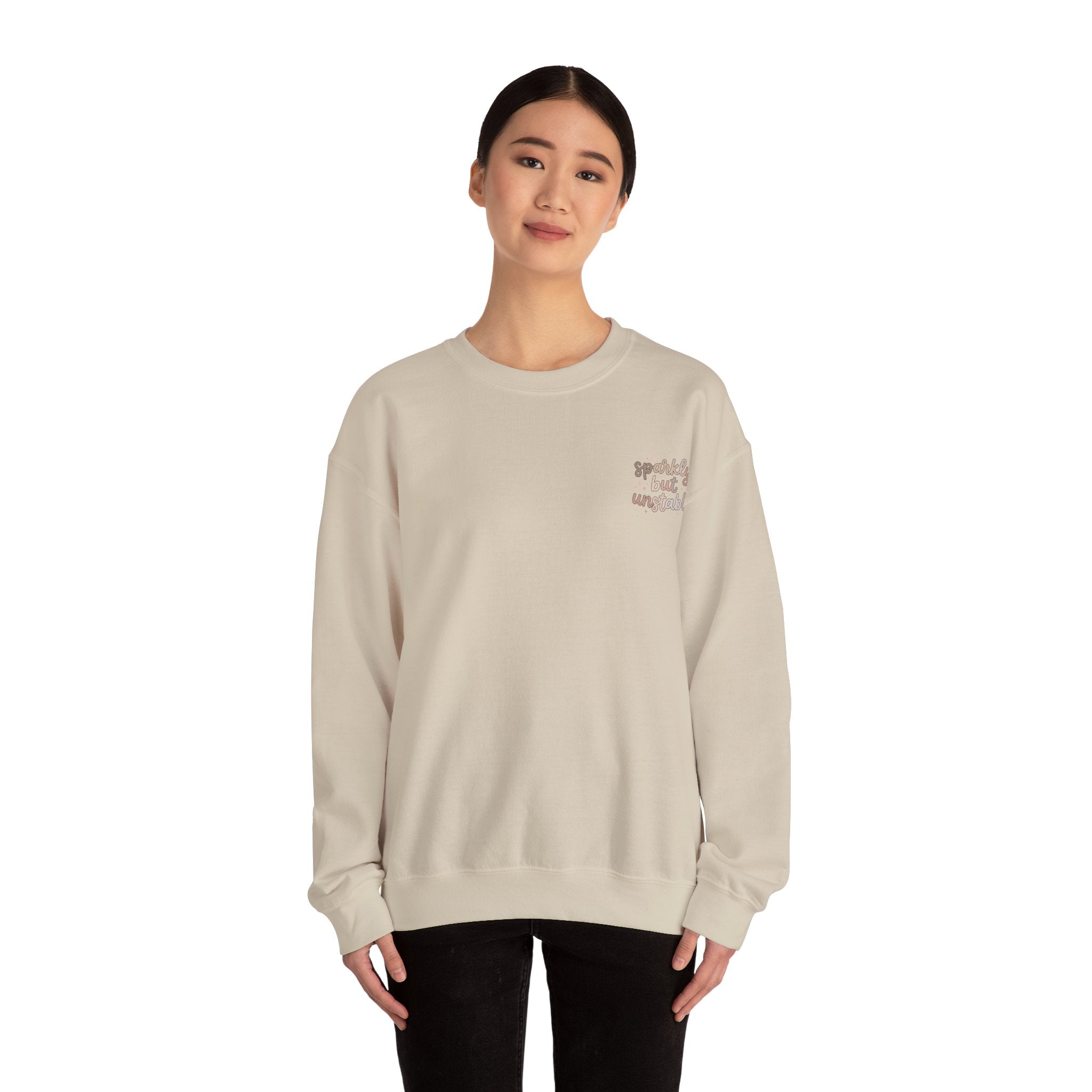 Sparkly But Unstable Crewneck Sweatshirt