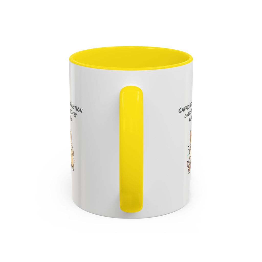 Caffeinated to function, stimulated by functioning Coffee Mug