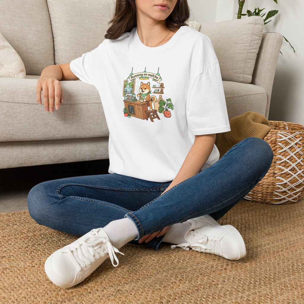 Running on matcha Unisex Softstyle T-Shirt