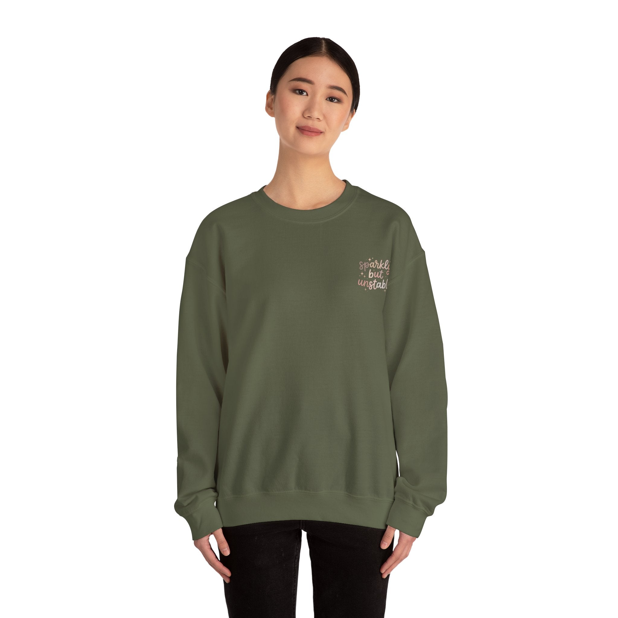 Sparkly But Unstable Crewneck Sweatshirt